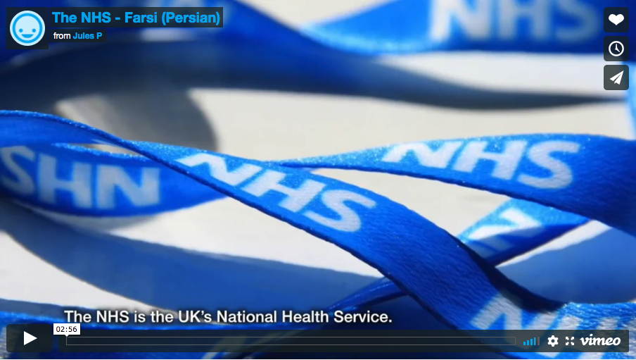 Video 8. The NHS - Farsi (Persian)